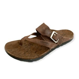 Merrell around town thong buckle slide sandal